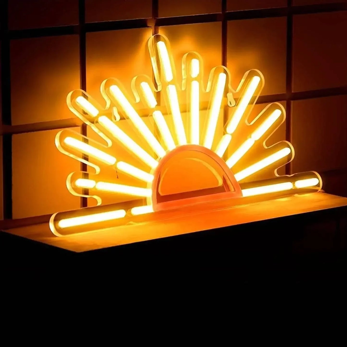 Sunrise & Sunset LED Neon Light – Soft Orange Glow for Wall Art & Room Decor