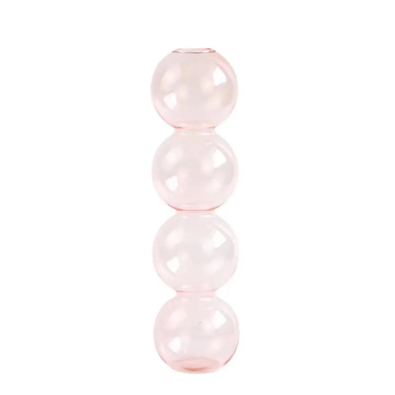 Nordic Glass Bubble Vase – Clear Hydroponic Planter for Modern Minimalist Spaces