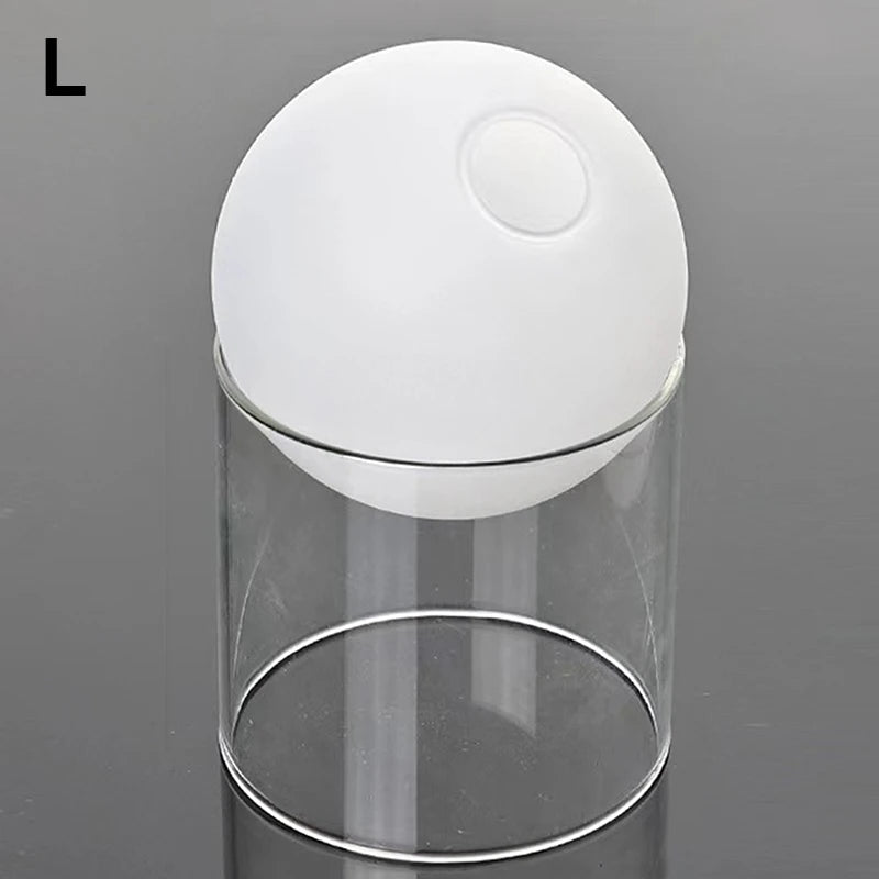 Mini Round Glass Vase – Borosilicate Hydroponic Vessel for Flowers & Cuttings