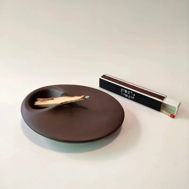 Cement Palo Santo Holder – Minimalist Aromatherapy Tray for Holy Wood, Sage & Rituals