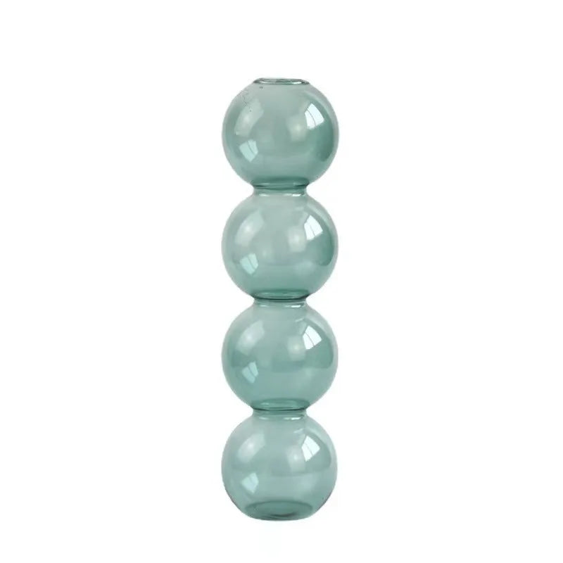 Nordic Glass Bubble Vase – Clear Hydroponic Planter for Modern Minimalist Spaces