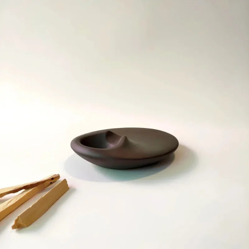 Cement Palo Santo Holder – Minimalist Aromatherapy Tray for Holy Wood, Sage & Rituals