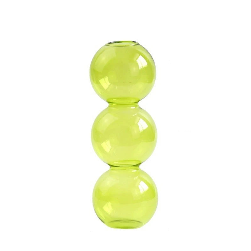 Nordic Glass Bubble Vase – Clear Hydroponic Planter for Modern Minimalist Spaces