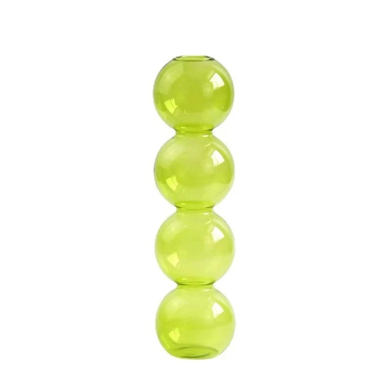 Nordic Glass Bubble Vase – Clear Hydroponic Planter for Modern Minimalist Spaces